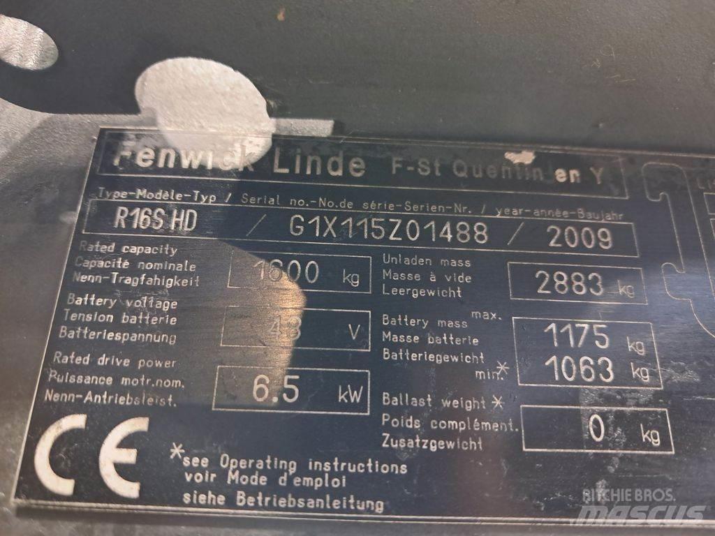 Linde R16 S HD Reach trucks