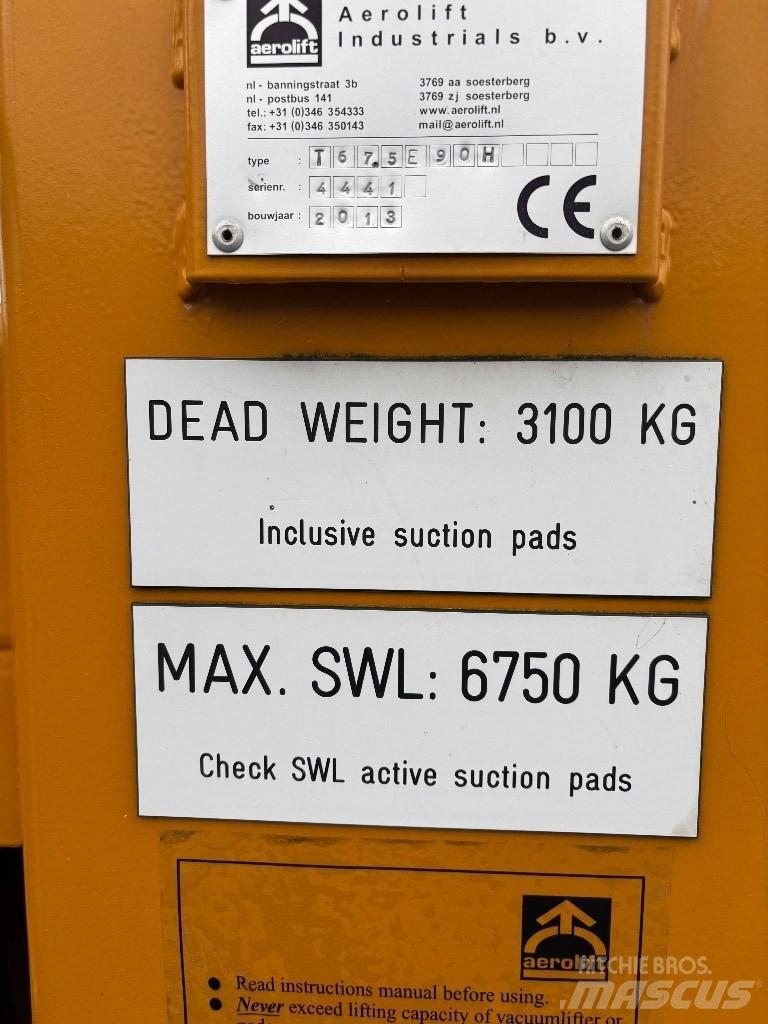 Aerolift T675E90H Other attachments and components