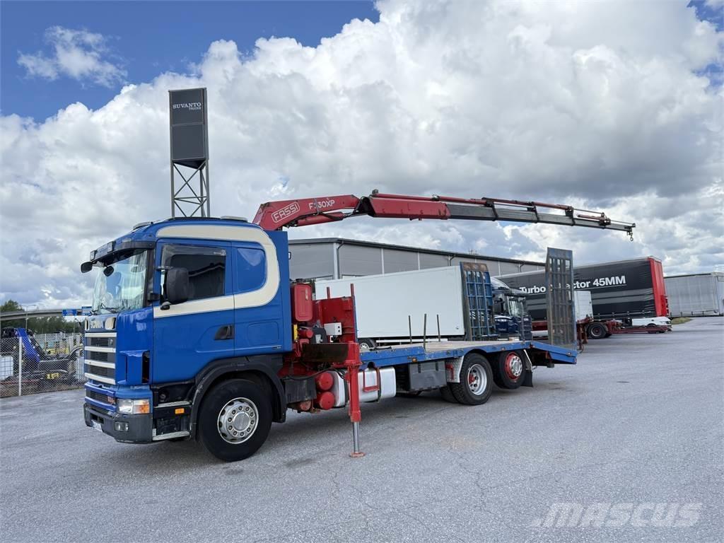 Scania R124 6X2 Crane trucks