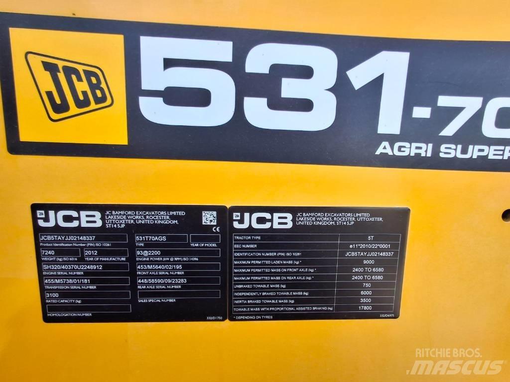 JCB 531-70 Telehandlers for agriculture