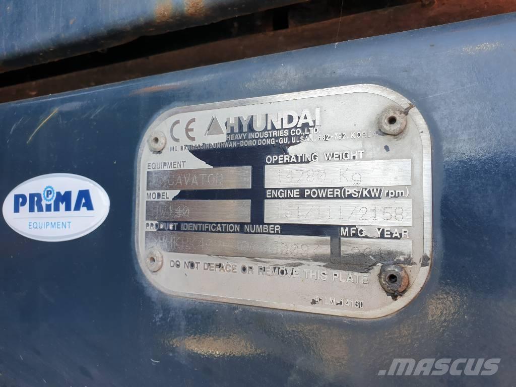 Hyundai HW 140 Wheeled excavators