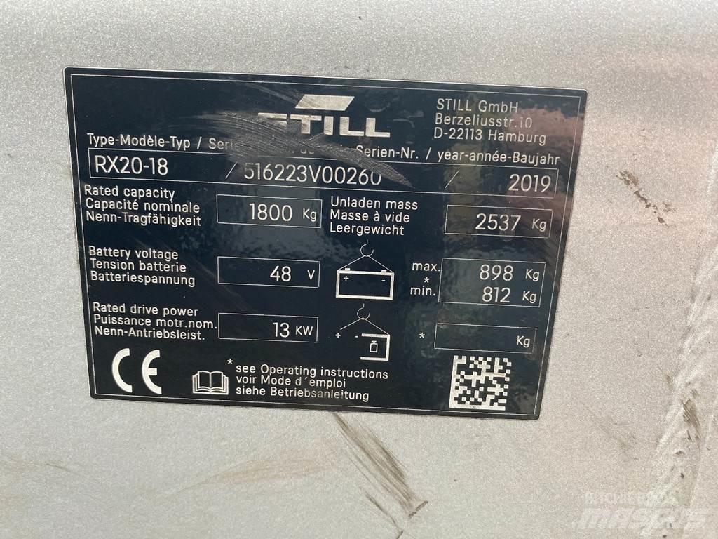 Still RX20-18 Electric forklift trucks
