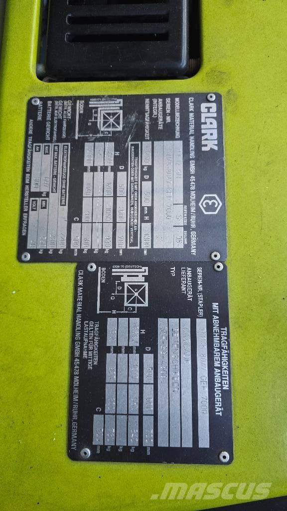 Clark TM 12 SN Electric forklift trucks