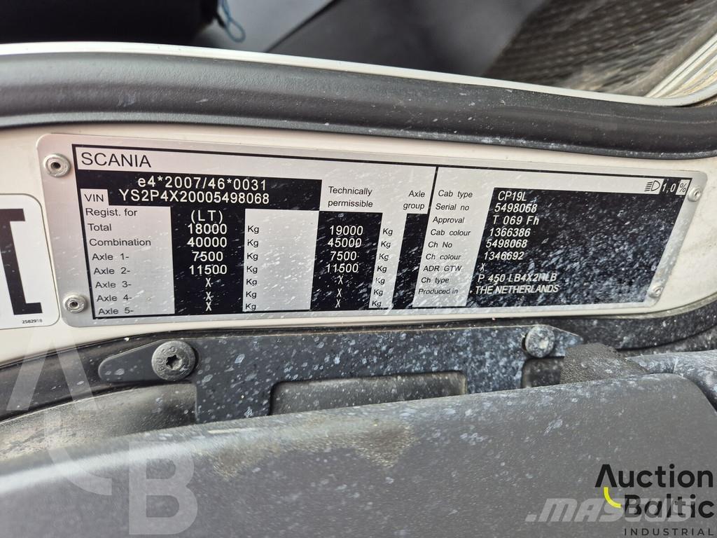 Scania P 450 Chassis Cab trucks