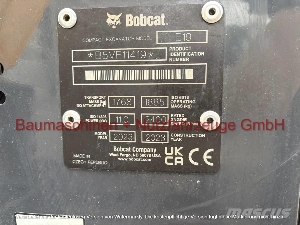 Bobcat E 19 Mini excavators < 7t (Mini diggers)
