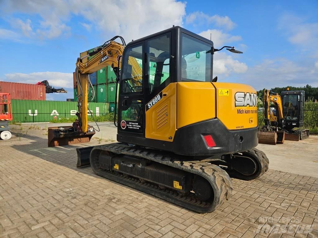 Sany SY 80 U Midi excavators  7t - 12t