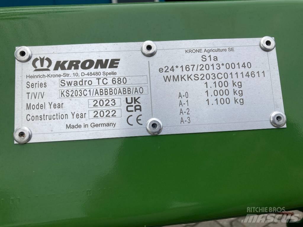Krone Swadro TC 680 Windrowers