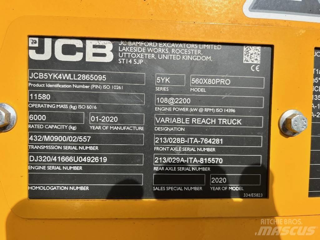JCB 560-80 AGRI PRO Telescopic handlers