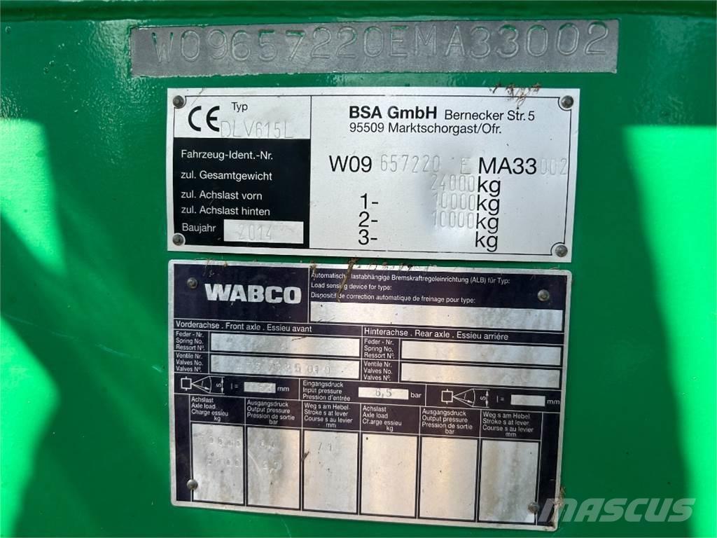 BSA DLV 615L Manure spreaders