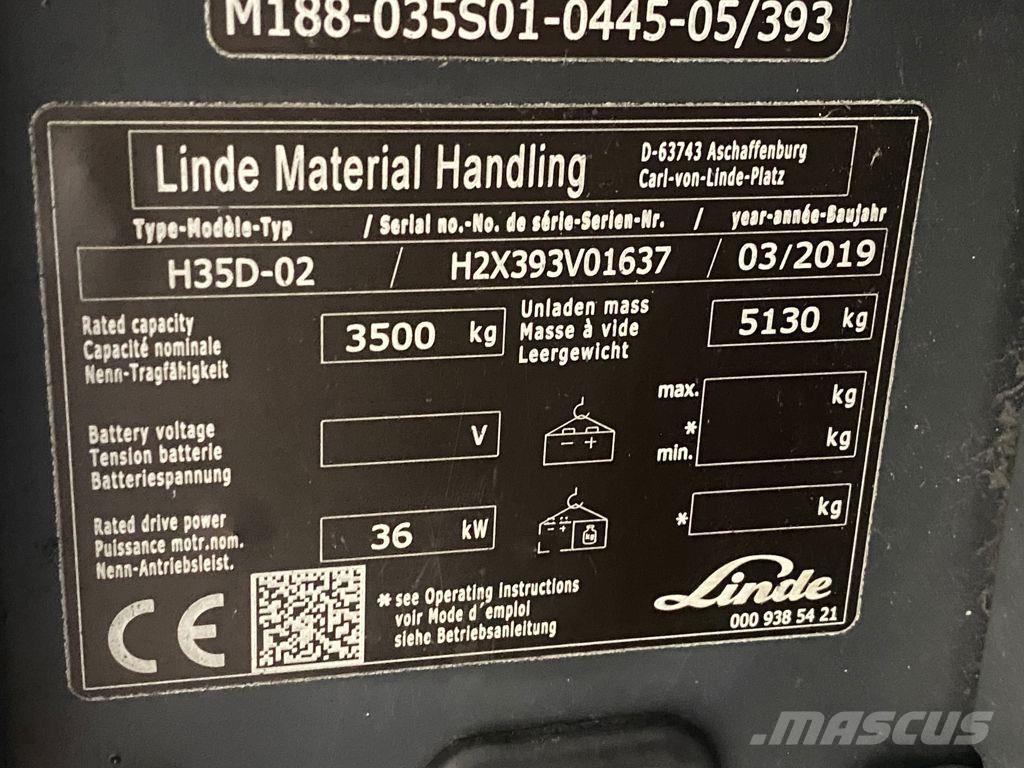 Linde H35D-02 Diesel trucks