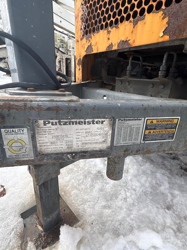 Putzmeister TK 70 Concrete pump trucks