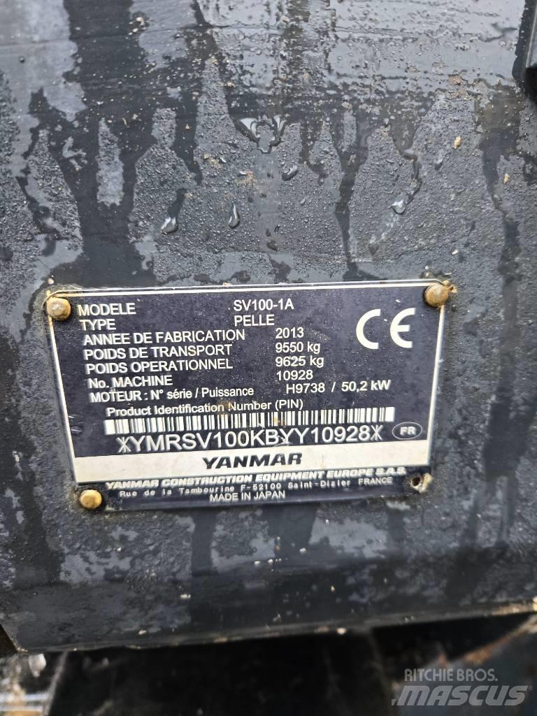 Yanmar SV 100-1A Midi excavators  7t - 12t