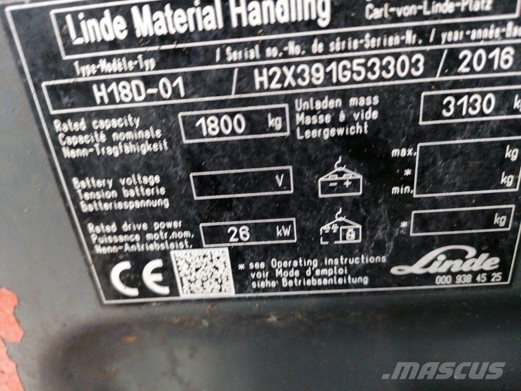 Linde H18D-02 Diesel trucks