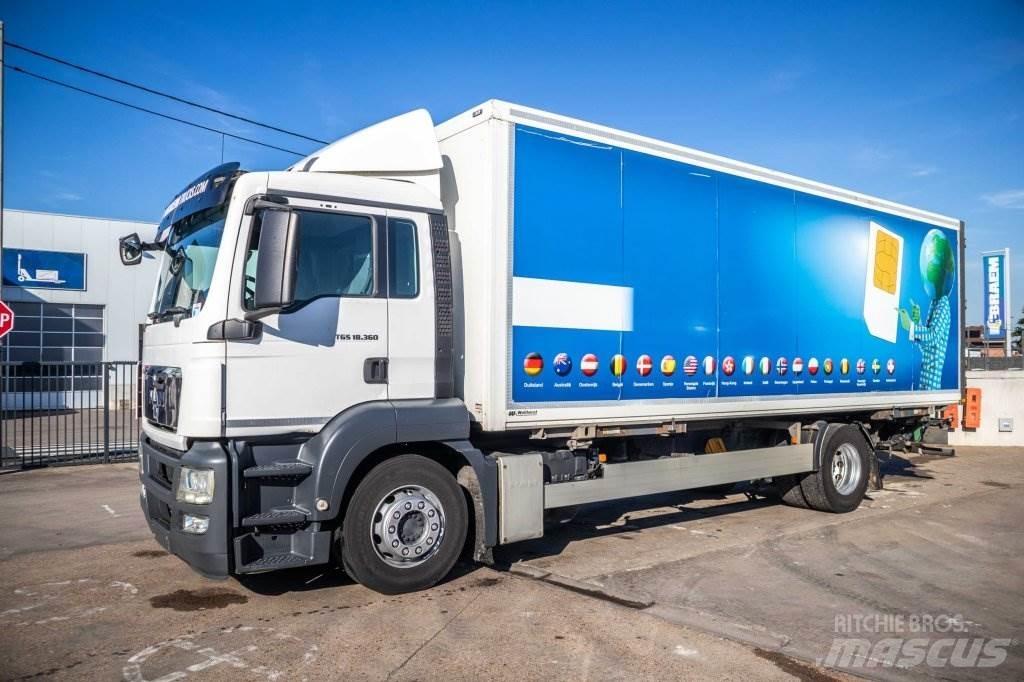 MAN TGS 18.360 LL Box body trucks