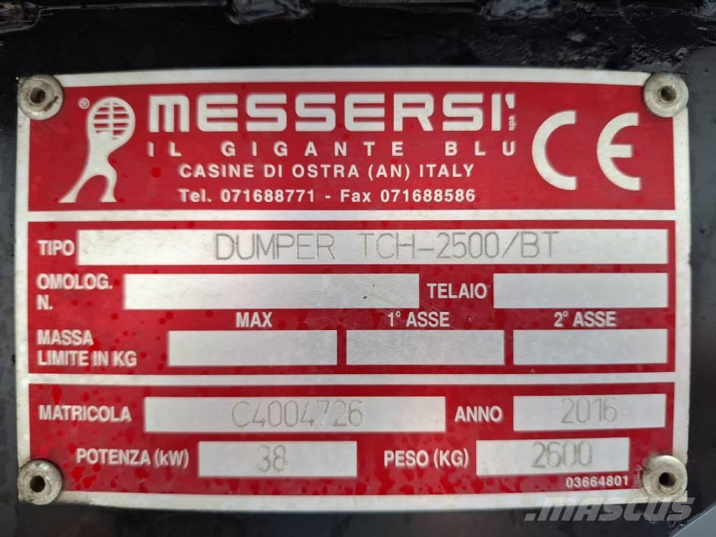 Messersi TCH 2500 BT Tracked dumpers