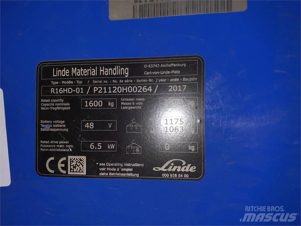 Linde R16HD Reach trucks
