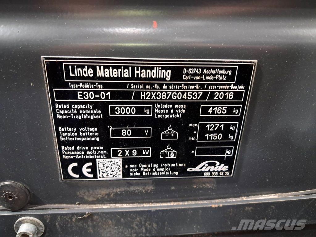 Linde E30-01 Electric forklift trucks