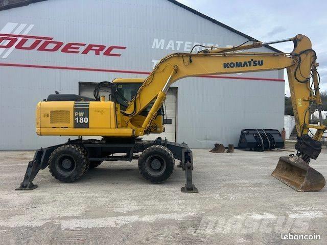 Komatsu PW 180 Wheeled excavators