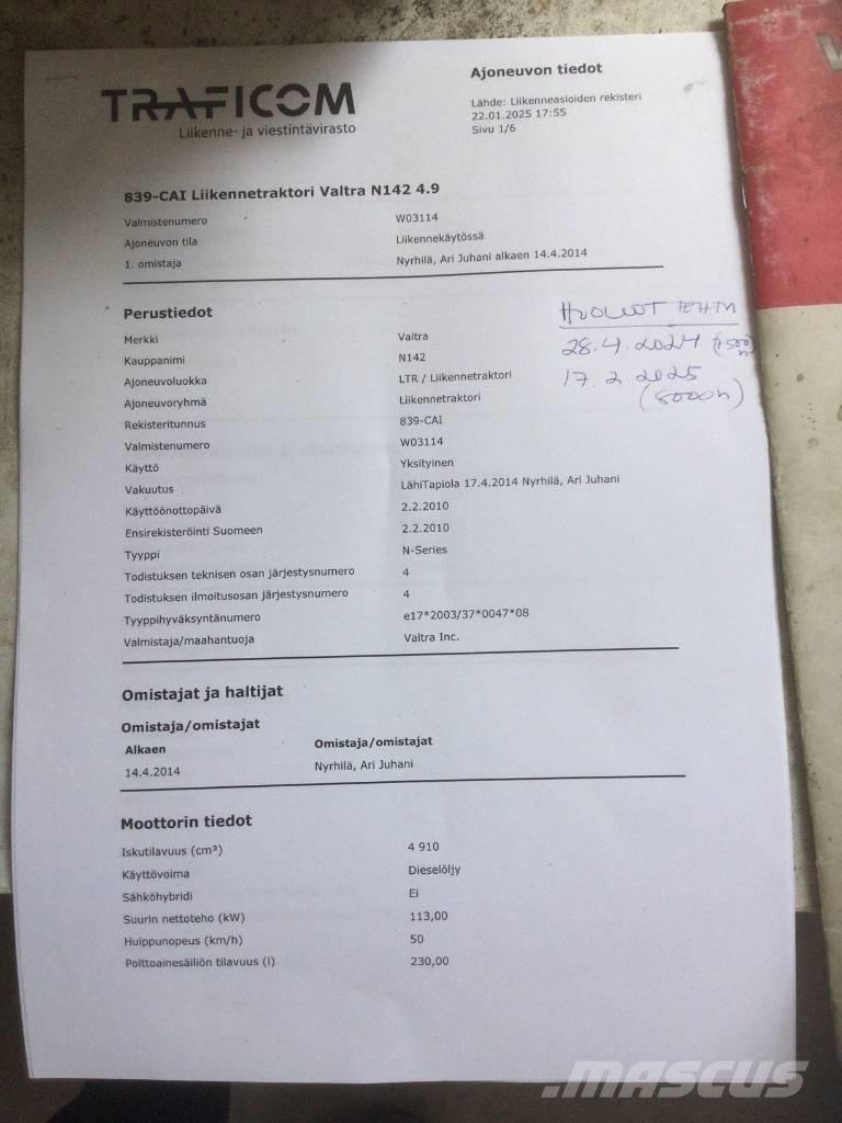 Valtra N 142 Direct Tractors