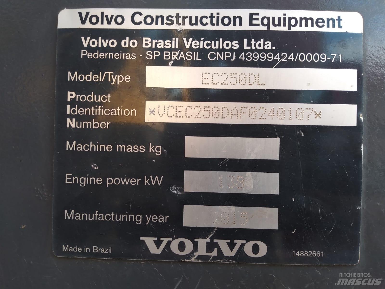 Volvo EC 250 D L Crawler excavators