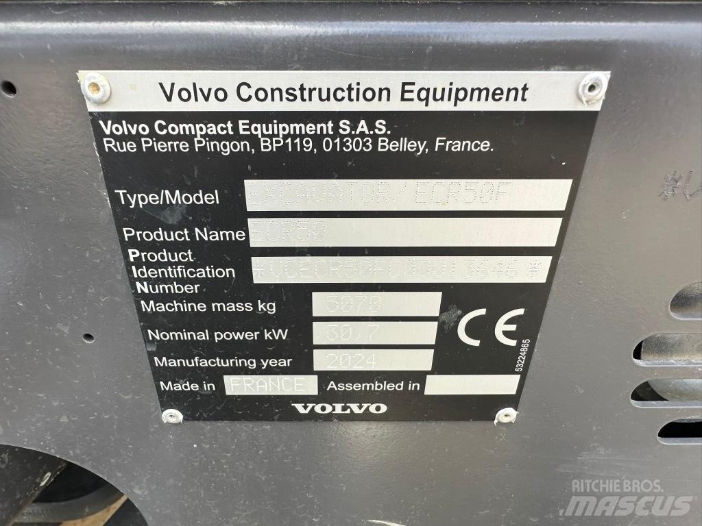 Volvo ECR50 F Mini excavators < 7t (Mini diggers)