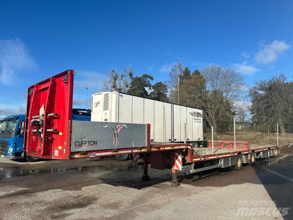 HRD Jumbotrailer Flatbed/Dropside semi-trailers
