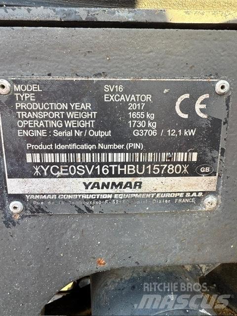 Yanmar SV 16 Mini excavators < 7t (Mini diggers)