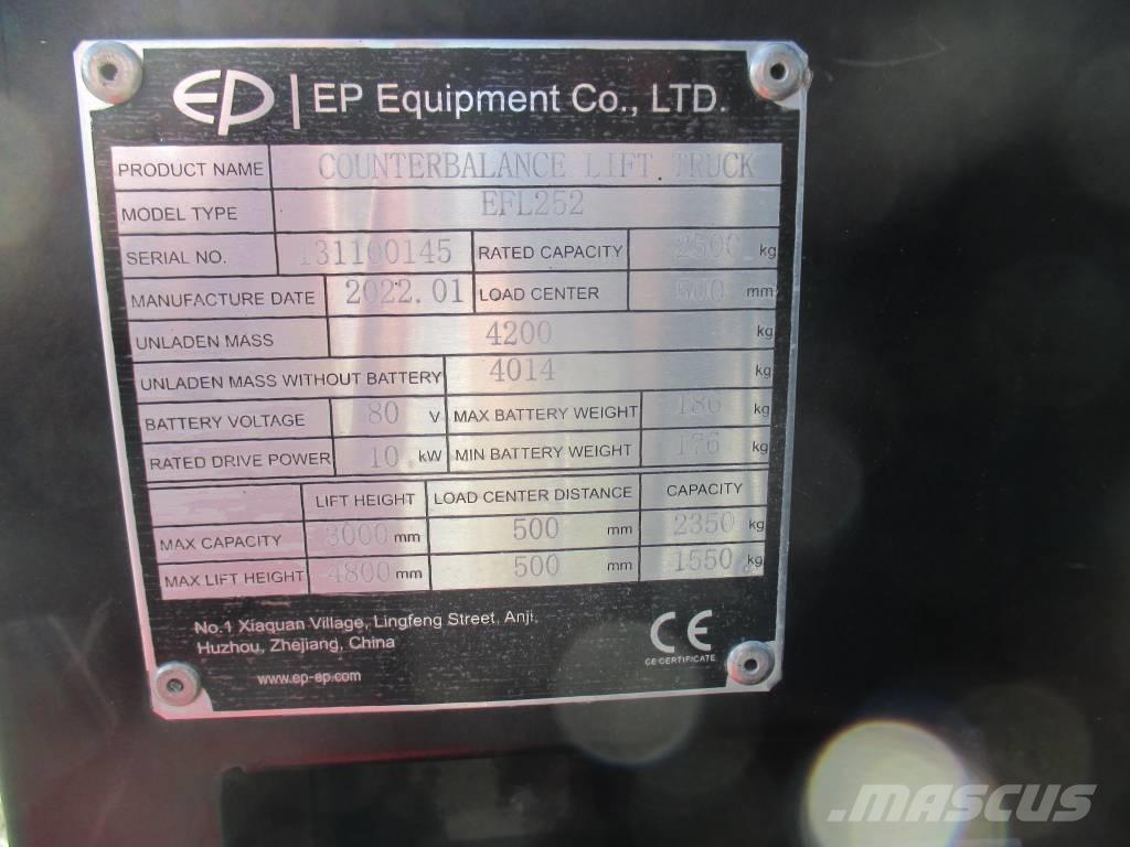 EP EFL 252 Electric forklift trucks