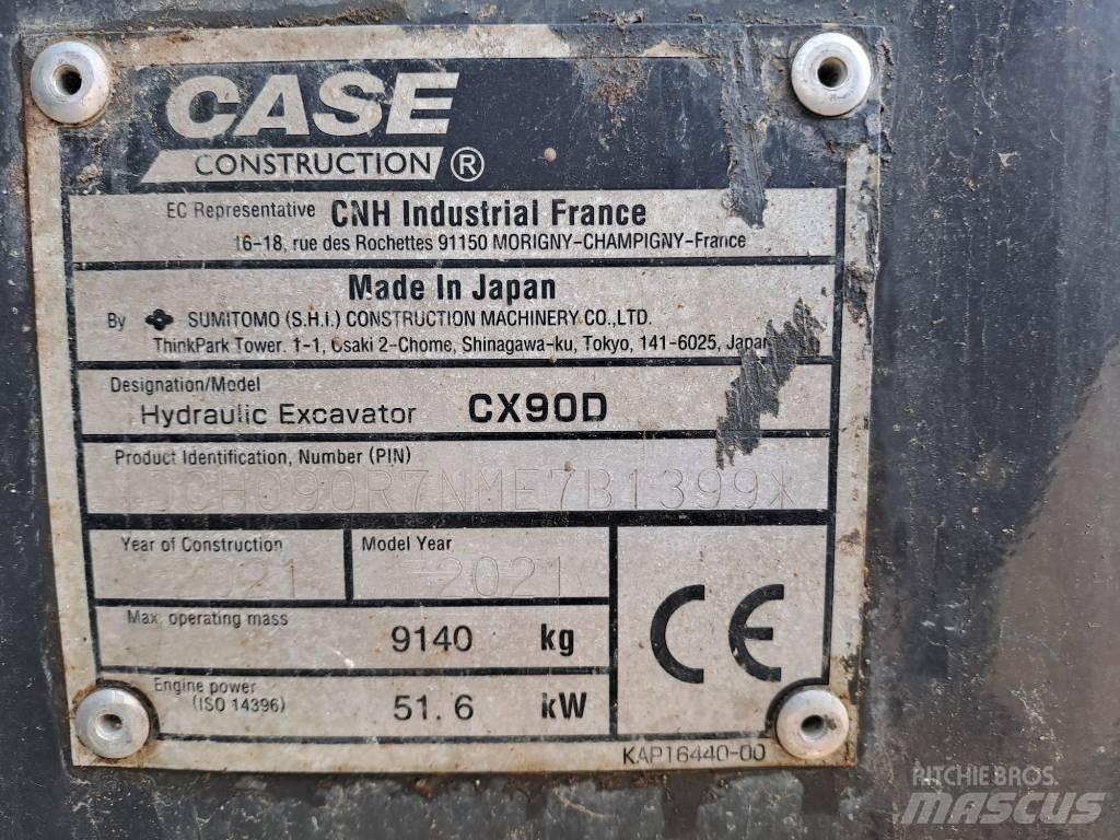 CASE CX 90 D Midi excavators  7t - 12t