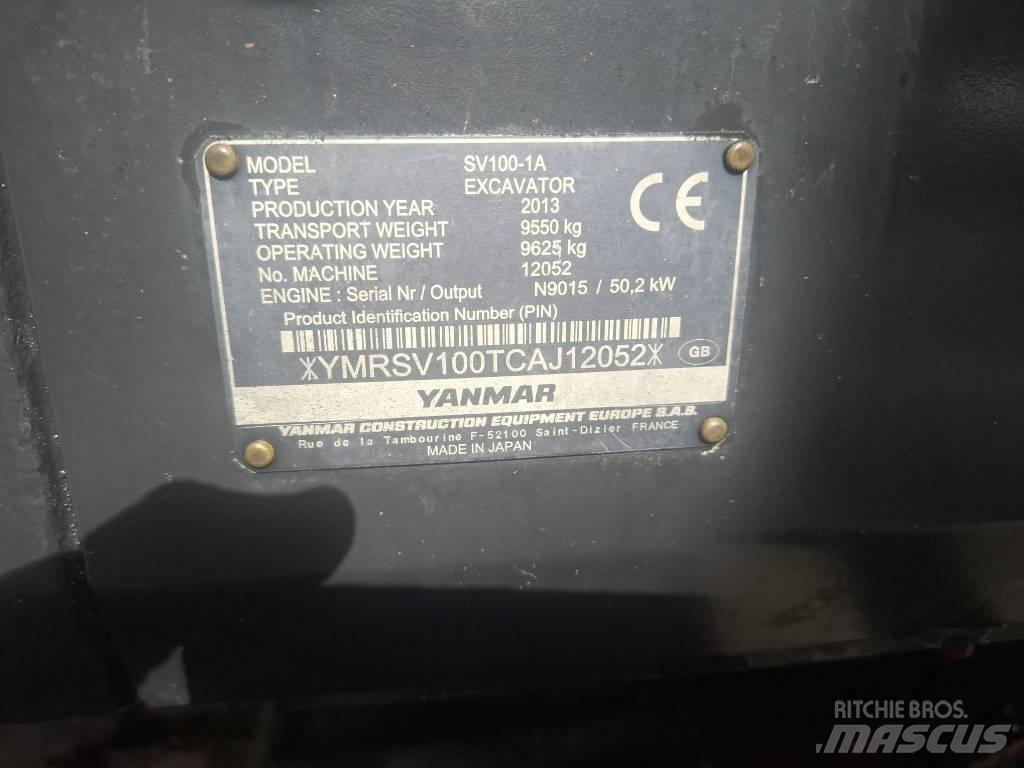 Yanmar SV 100-1A Midi excavators  7t - 12t
