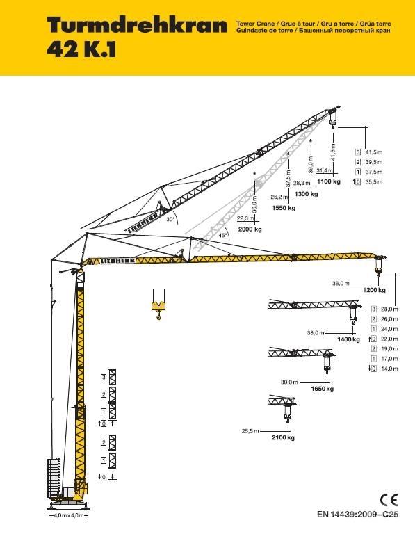 Liebherr 42 K.1 Tower cranes