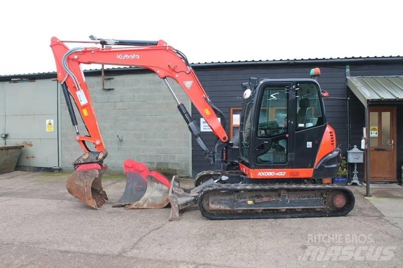 Kubota KX 080-4 Midi excavators  7t - 12t