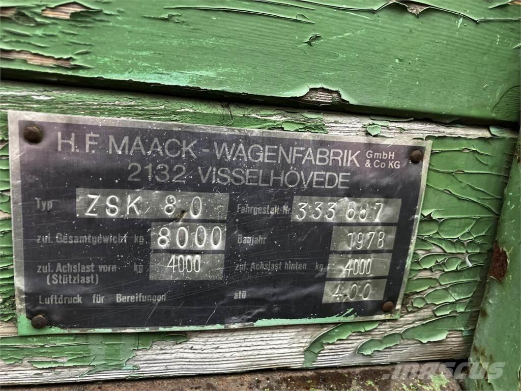  Maack ZSK 80 Tipper trailers