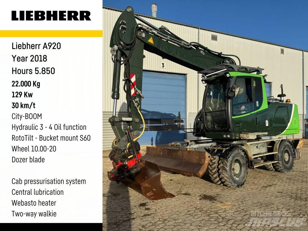 Liebherr A 920 Wheeled excavators