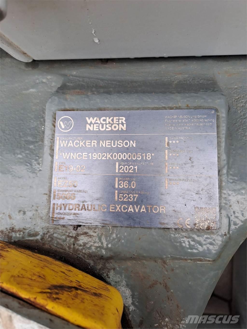Wacker Neuson EZ50 Crawler excavators