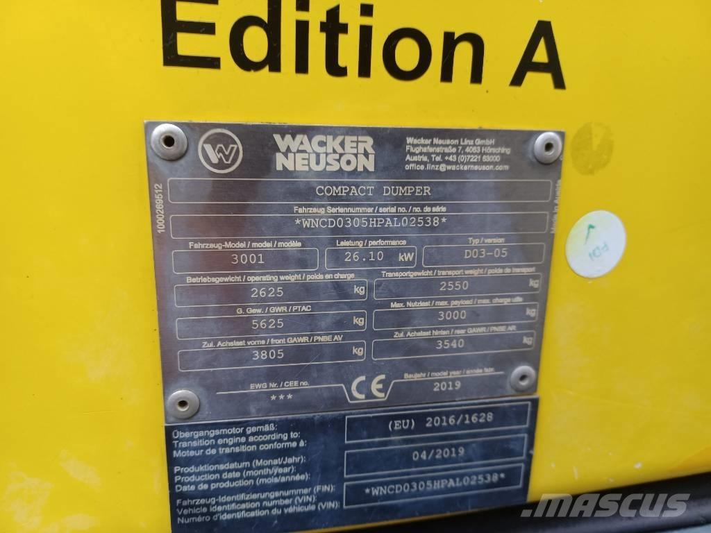 Wacker Neuson 3001 Site dumpers