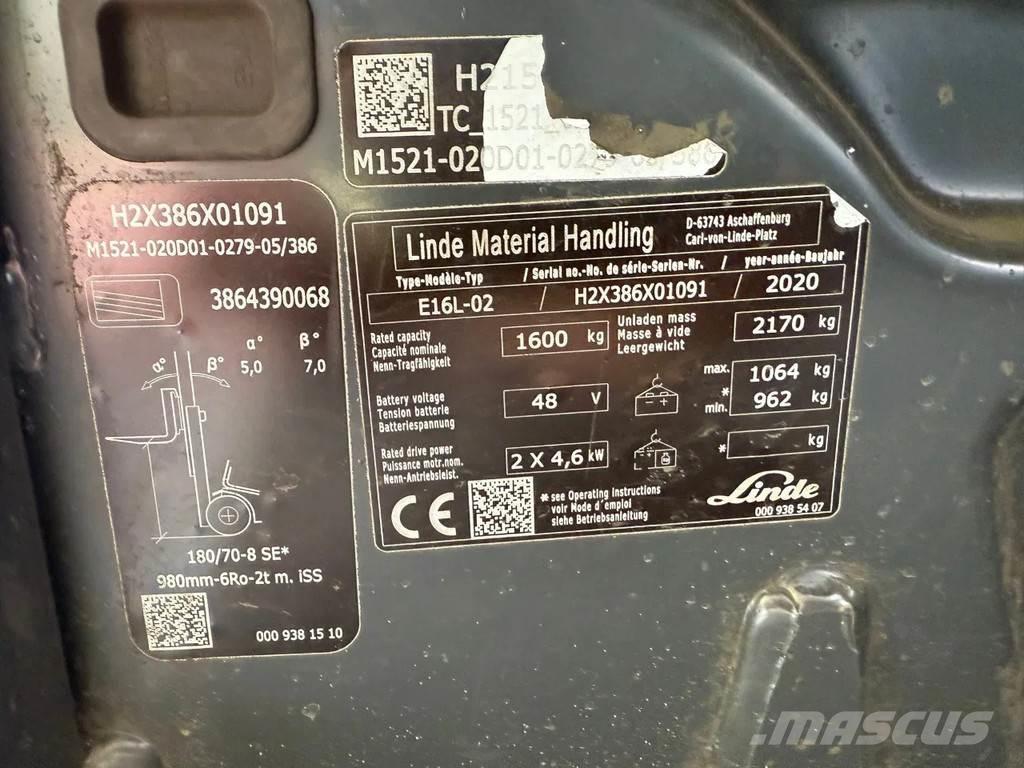 Linde E16L-02 Forklift trucks - others