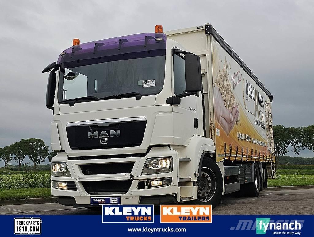 MAN 26.320 TGS Curtainsider trucks