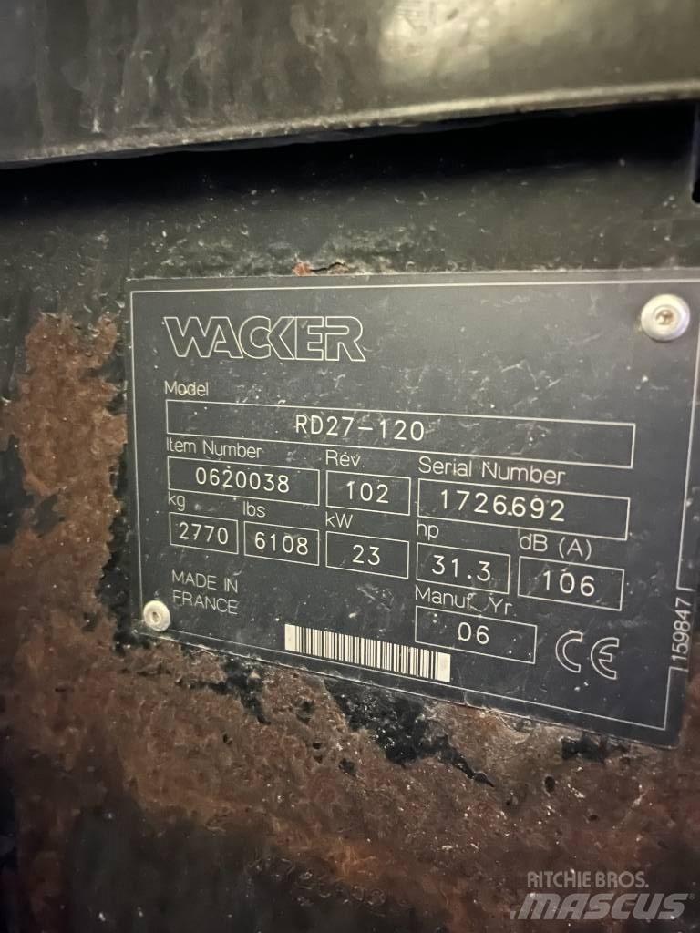 Wacker RD27 Soil compactors