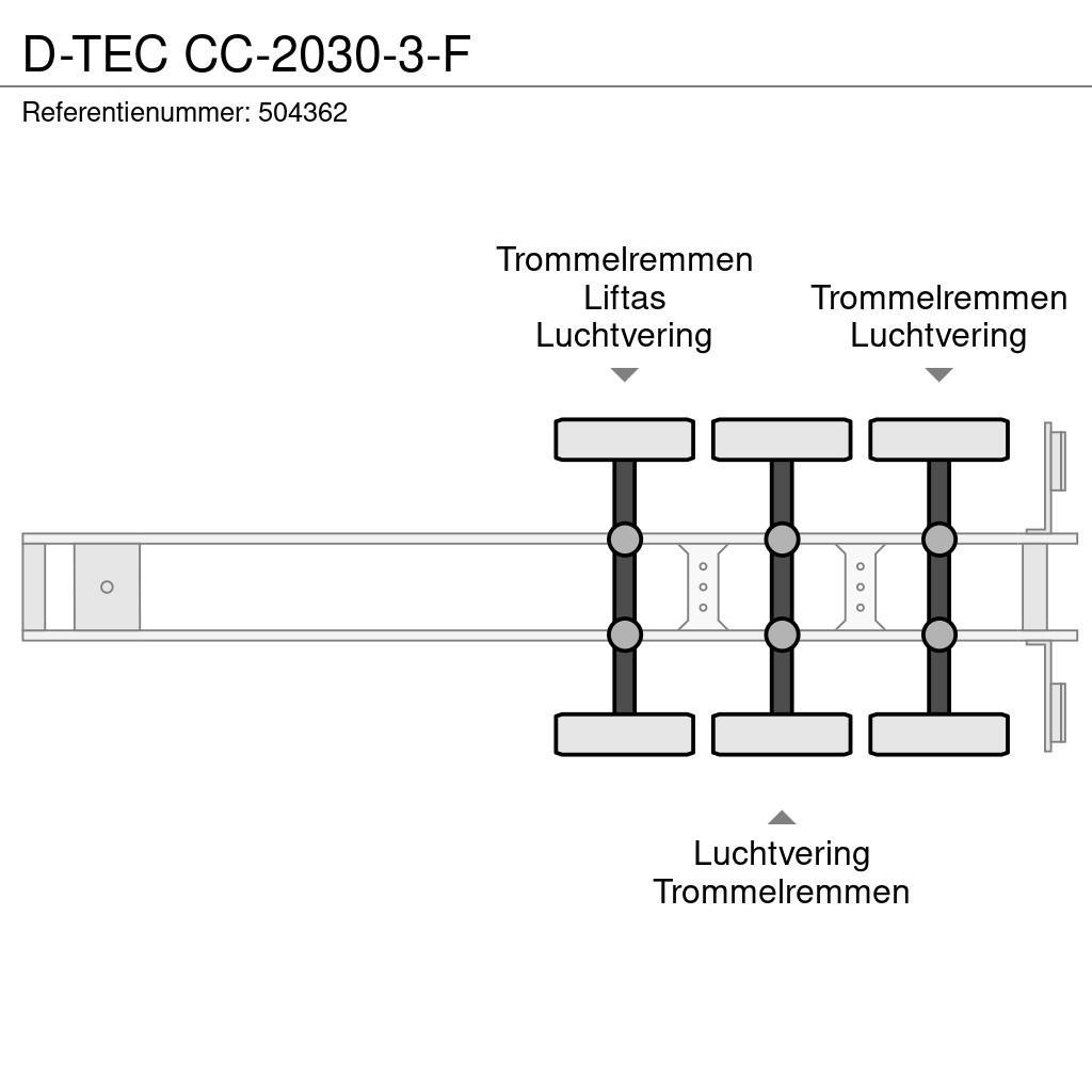 D-tec CC-2030-3-F Containerframe semi-trailers
