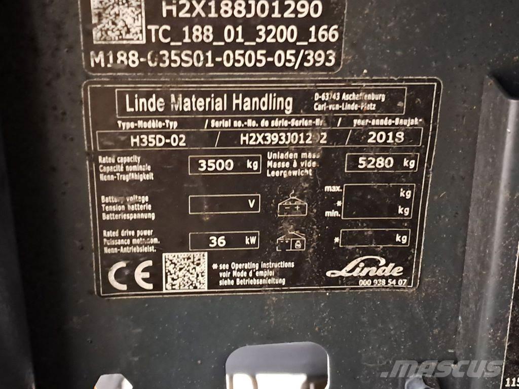 Linde H35D-02 Diesel trucks