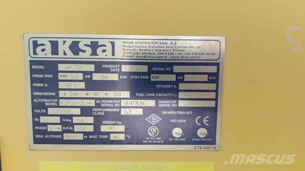 Perkins Aksa AP72 Other Generators