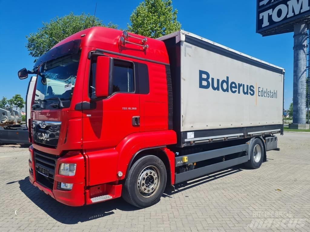 MAN TGS 18.360 / 6.1m Curtainsider trucks