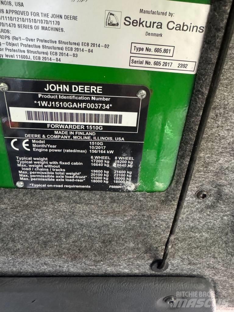 John Deere 1510G Forwarders