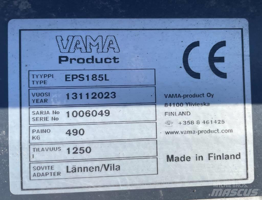 Vama EPL185L Compact tractor attachments