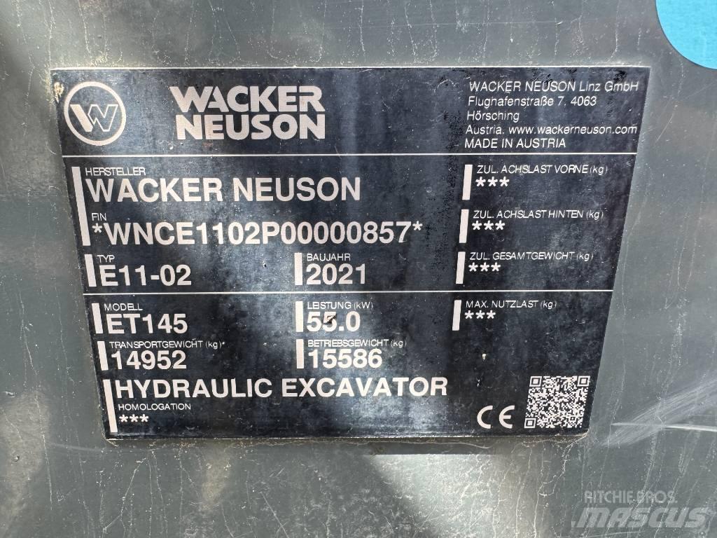 Wacker Neuson ET145 Crawler excavators