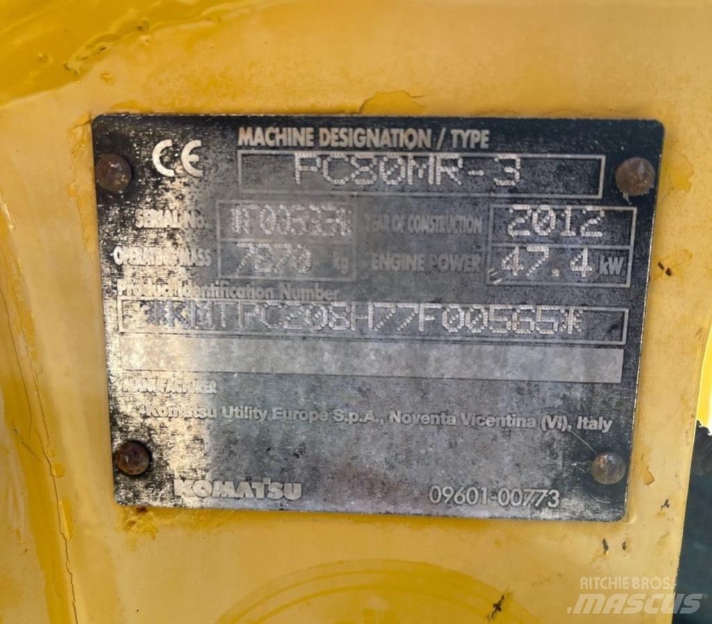 Komatsu PC 80 MR-3 Midi excavators  7t - 12t