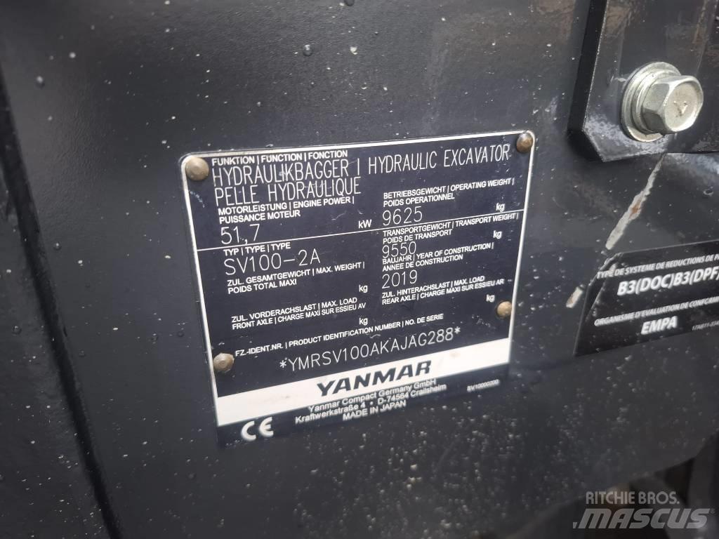 Yanmar SV 100-2A Midi excavators  7t - 12t