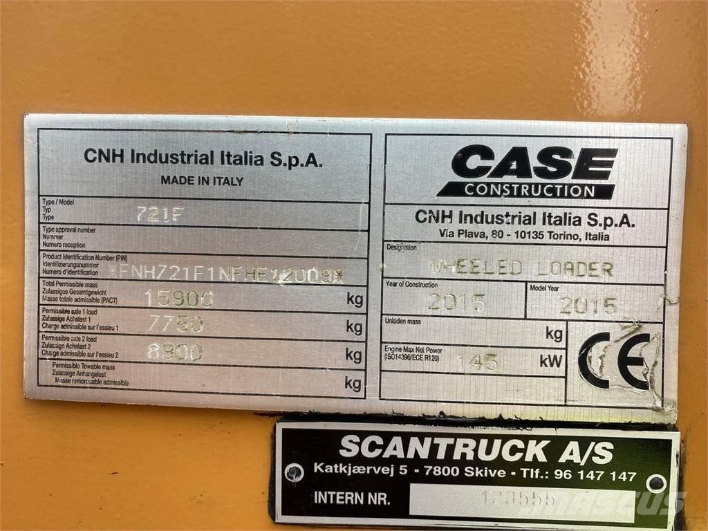 CASE 721F Wheel loaders