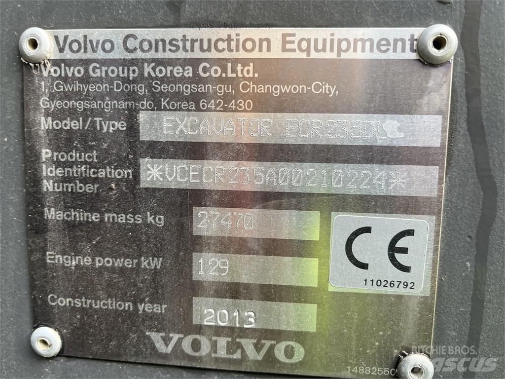 Volvo ECR 235 DL Crawler excavators